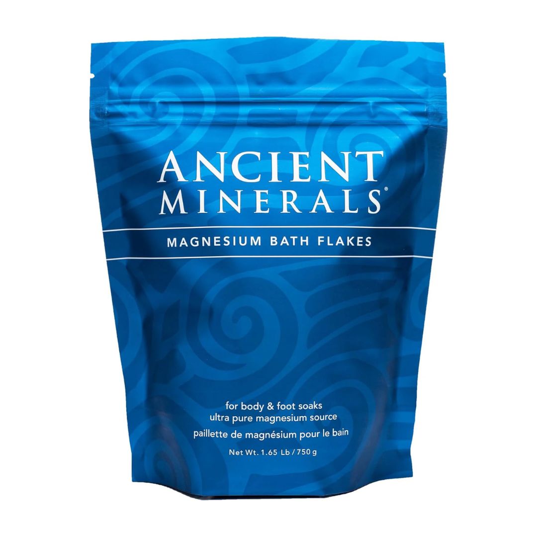 Ancient Minerals Magnesium Bath Flakes – Pure Zechstein Magnesium Chloride for Soaking and Whole-Body Replenishment,