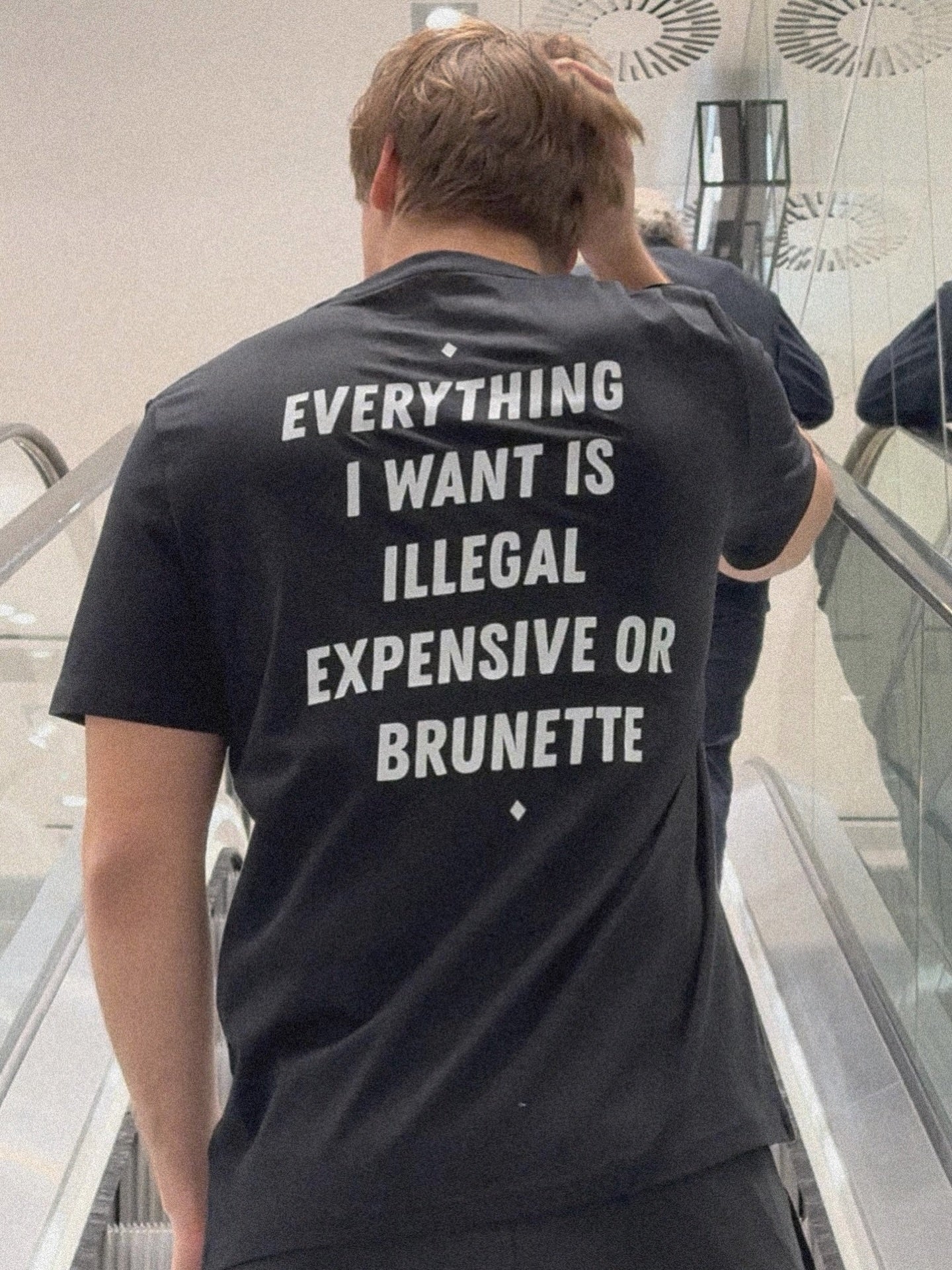 EVERYTHING I WANT IS ILLEGAL, EXPENSIVE OR BRUNETTE