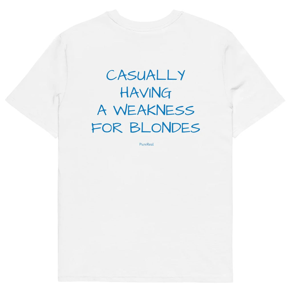Casually having a weakness for blondes